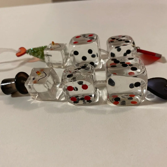 Department 56 Dice Christmas Ornaments  set of 2 - Picture 13 of 13